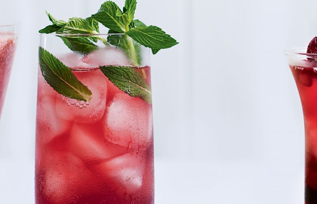 Pomegranate and rosewater spritz Pomegranate and rosewater spritz