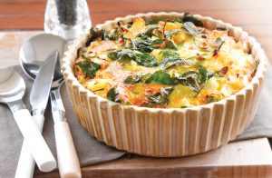 Potato and spinach frittata