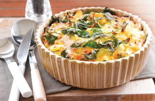 Potato and spinach frittata