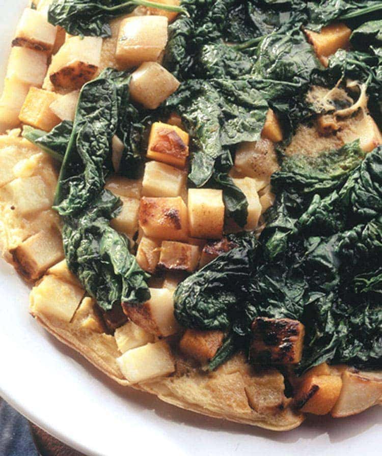 Potato and spinach tortilla Potato and spinach tortilla