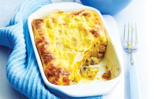 Pumpkin and mushroom lasagne
