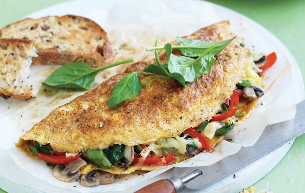Quick vege omelette Quick vege omelette