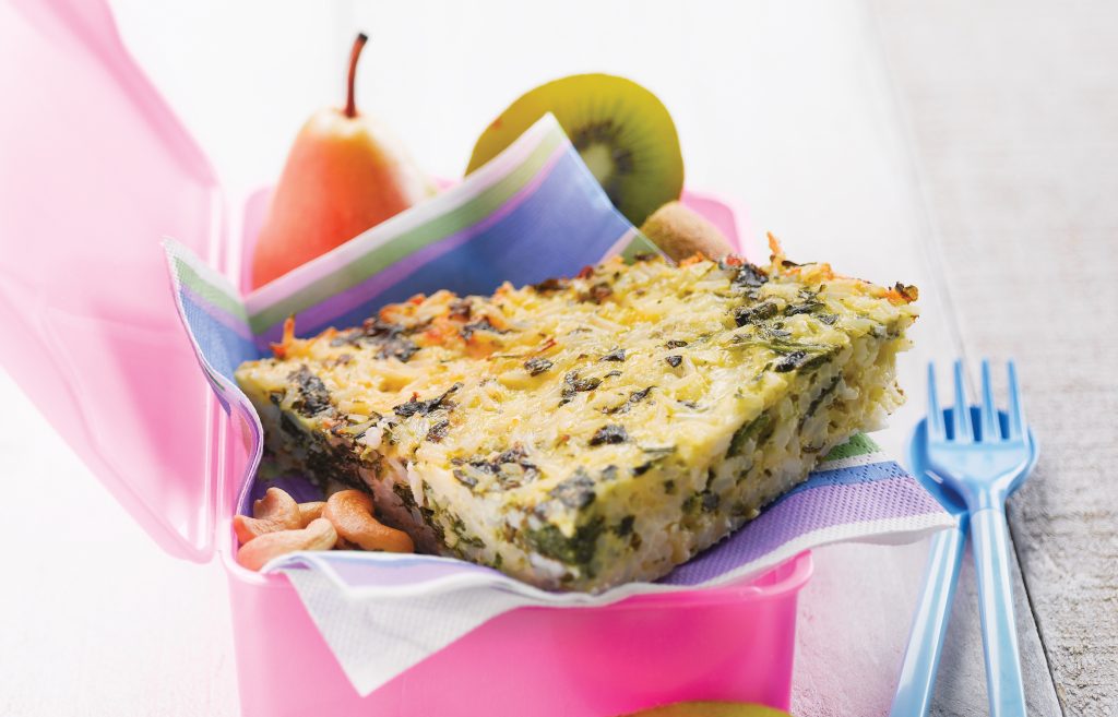 Rice and vege frittata Rice and vege frittata