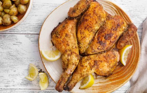 Roast chicken dinner