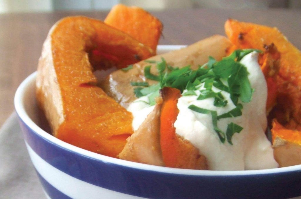 Roasted butternut with tahini yoghurt Roasted butternut with tahini yoghurt