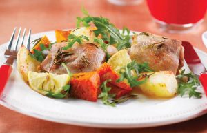 Roasted lemon chicken