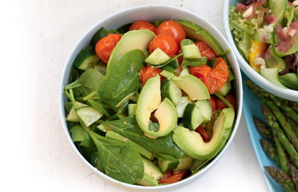 Roasted tomato and avocado salad Roasted tomato and avocado salad