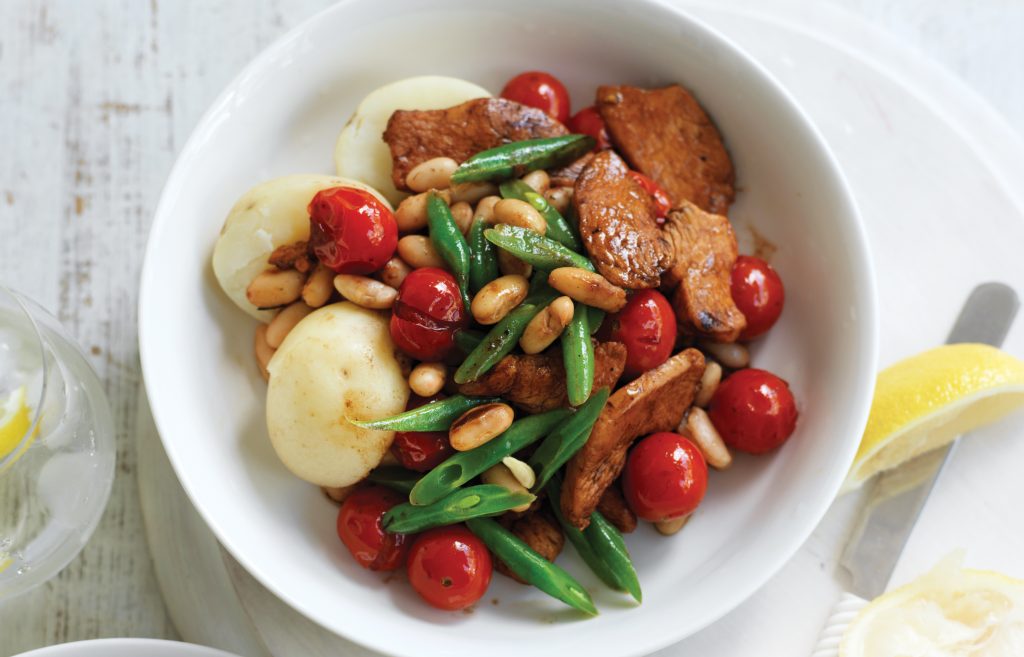 Rosemary chicken with warm bean salad Rosemary chicken with warm bean salad
