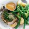 Rosemary-rubbed pork and apple sauce