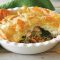 Salmon and mushroom scrunch pie