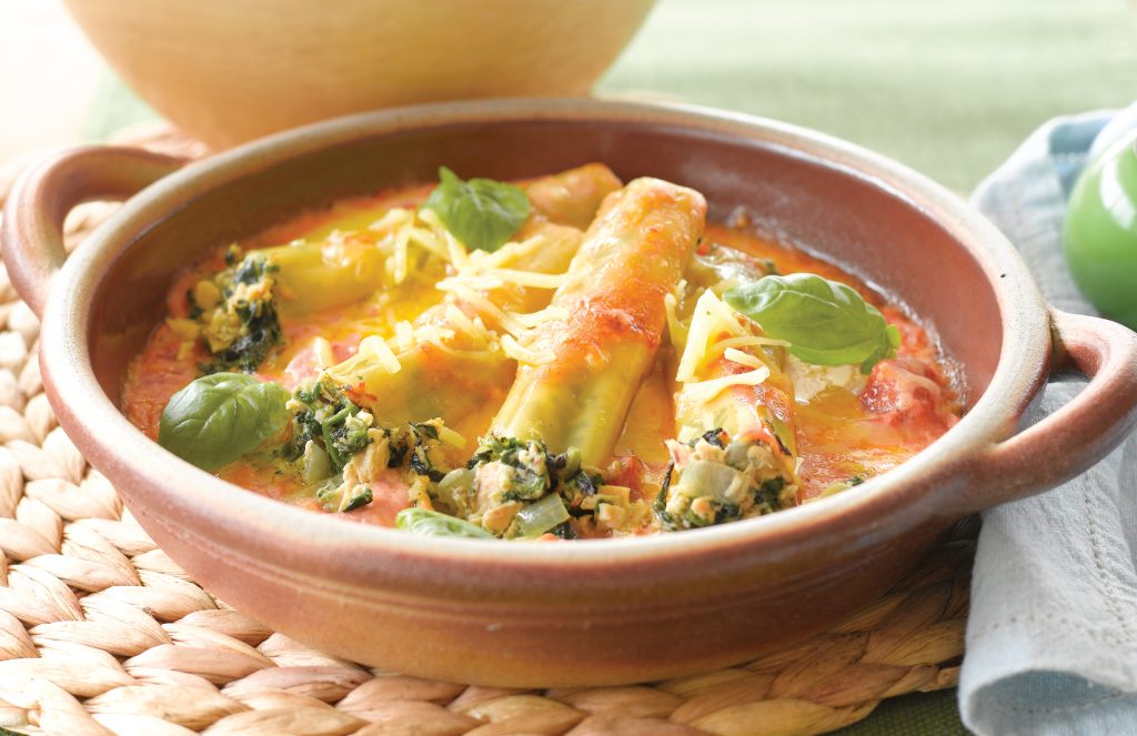 Salmon and spinach cannelloni Salmon and spinach cannelloni