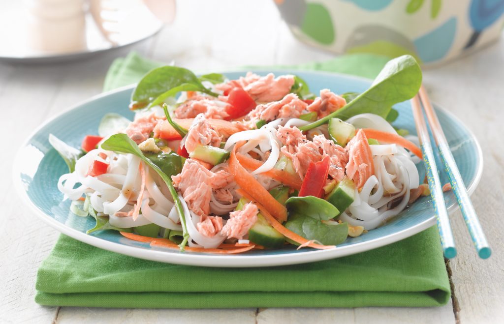 Salmon noodle salad Salmon noodle salad
