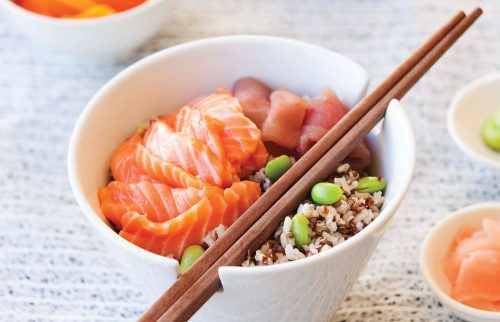 Scattered sushi (Chirashizushi)