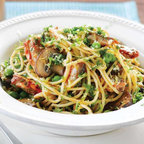 Spaghetti with sardines