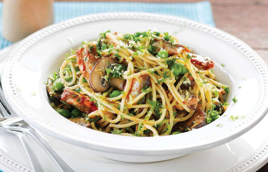 Spaghetti with sardines Spaghetti with sardines