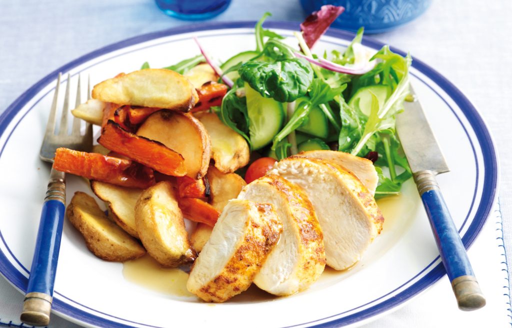 Speedy roasted chicken and vegetables Speedy roasted chicken and vegetables