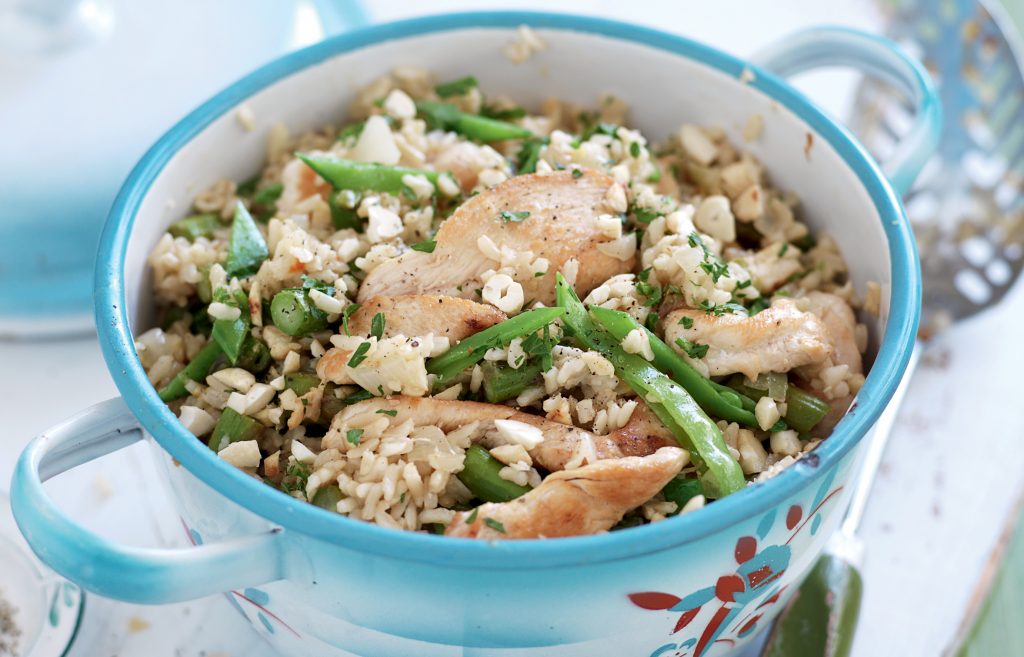 Spiced chicken and cashew pilaf Spiced chicken and cashew pilaf