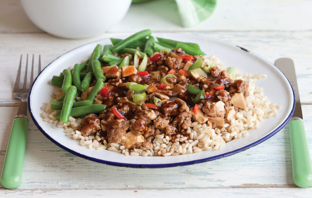 Spicy pork and tofu stir-fry Spicy pork and tofu stir-fry