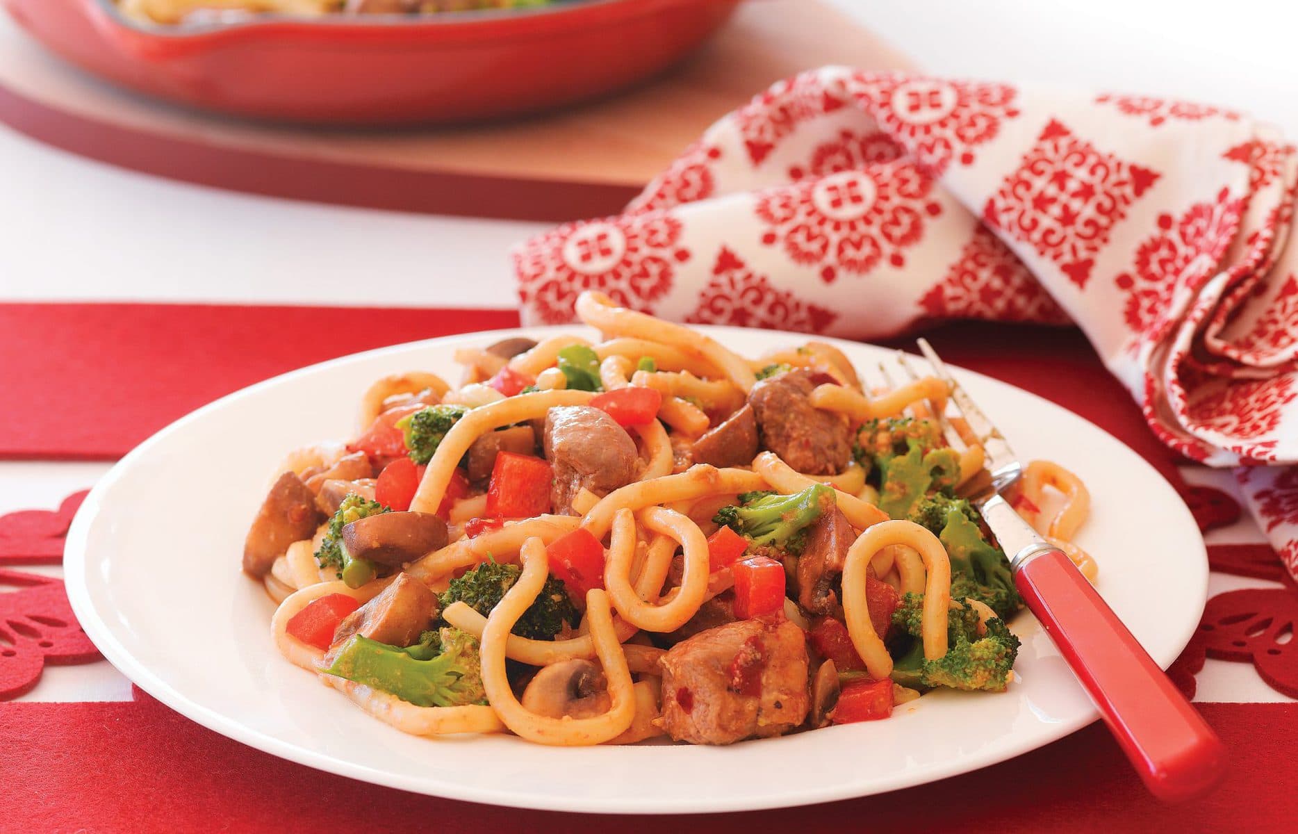 Spicy pork stir-fry - Healthy Food Guide