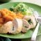 Spinach and ricotta-stuffed chicken with kumara mash