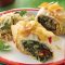 Spinach, sun-dried tomato and parmesan filo rolls
