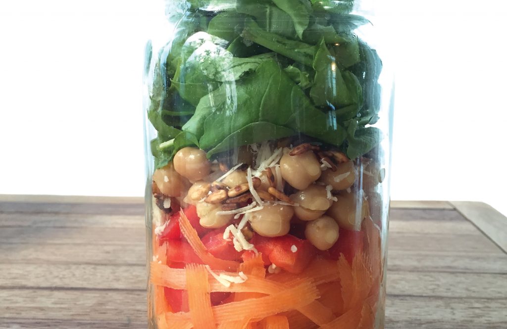 Spring salad in a jar Spring salad in a jar