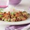 Stir-fried chicken and mushrooms