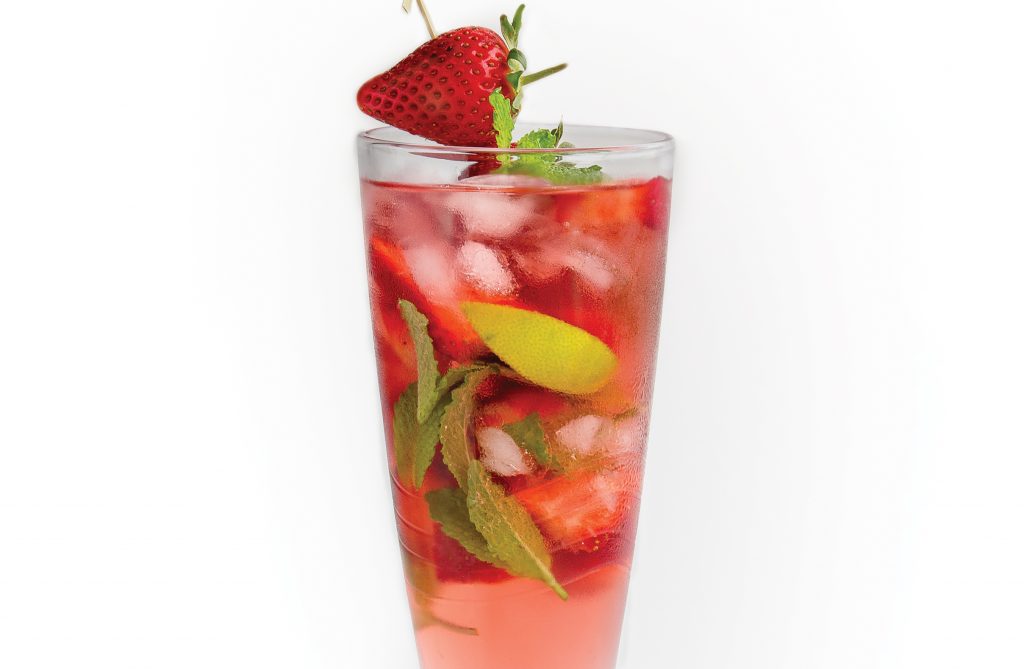 Strawberry and lime iced tea Strawberry and lime iced tea