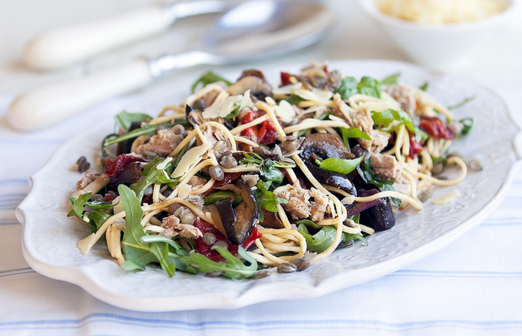 Summer vege pasta with tuna Summer vege pasta with tuna
