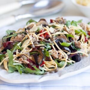 Summer vege pasta with tuna
