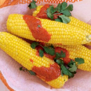 Sweet corn with capsicum sauce