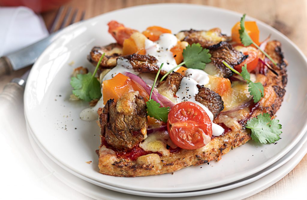 Tandoori lamb pizza Tandoori lamb pizza