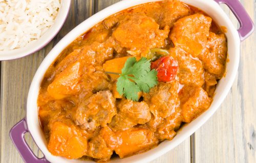 Tasty chicken and pumpkin stew