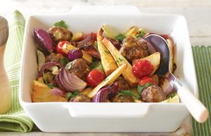 Tasty meatball bake