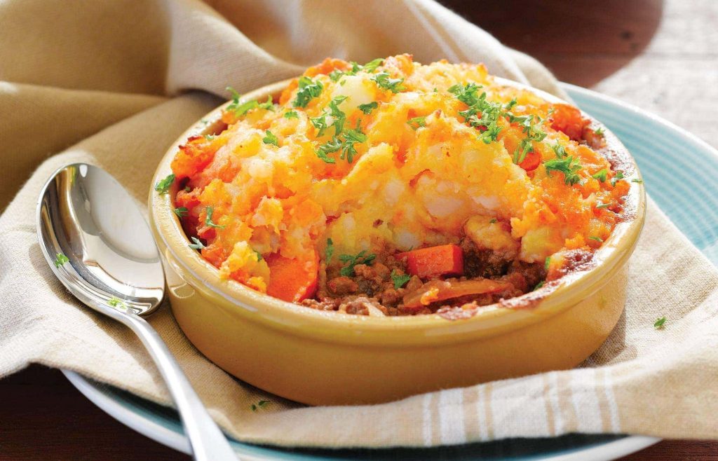 Tasty mince with kumara mash Tasty mince with kumara mash