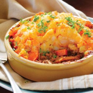Tasty mince with kumara mash
