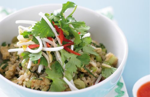 Tasty prawn fried rice