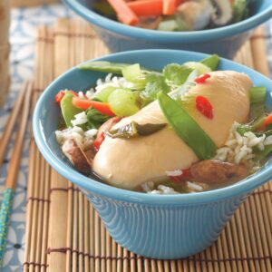 Thai poached chicken