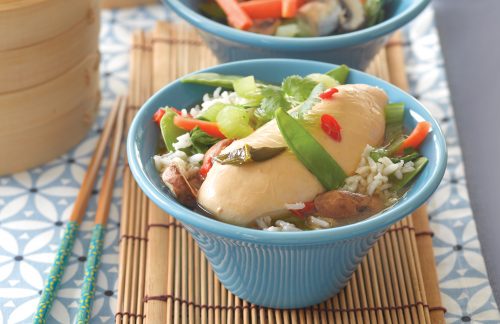 Thai poached chicken