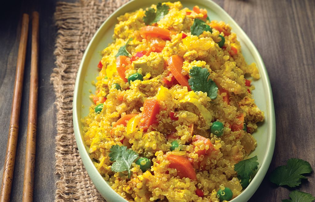 Tofu and quinoa stir-fry Tofu and quinoa stir-fry