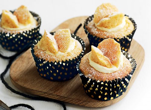 Vanilla and rose water butterfly cupcakes