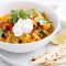 Vegetarian korma curry