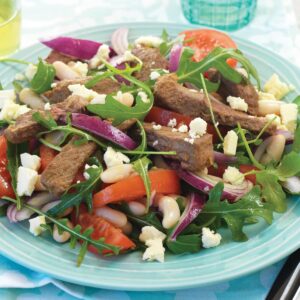Warm lamb salad