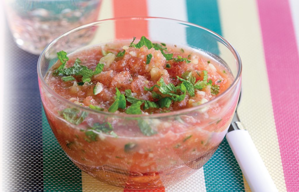 Watermelon gazpacho Watermelon gazpacho