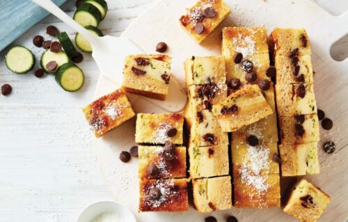 Zucchini and chocolate shortcake