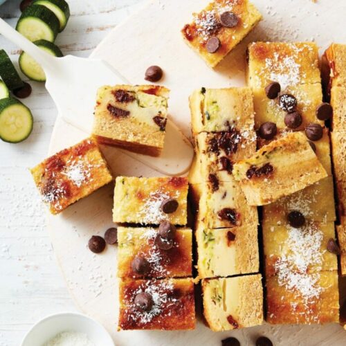 Zucchini and chocolate shortcake