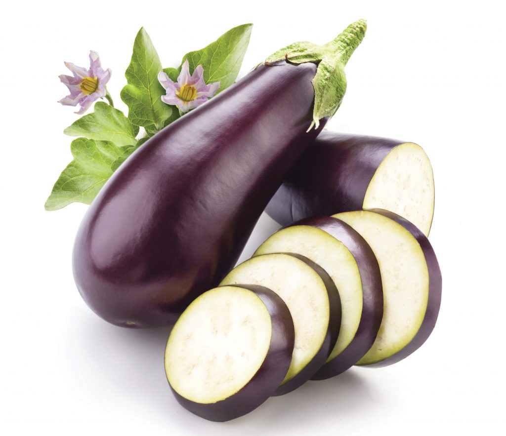 In season early summer Eggplant, peaches Healthy Food Guide