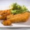 Breadcrumb-coated fish and shellfish