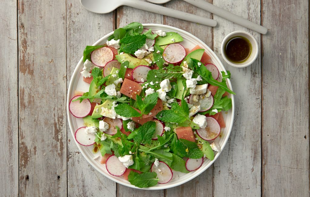 Avocado and watermelon salad Avocado and watermelon salad