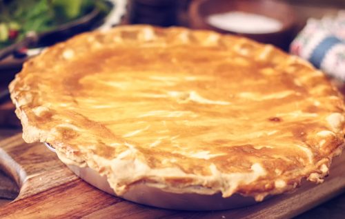 Bacon and egg pie